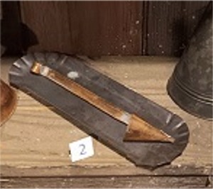 #2-18th-19th Century snuffer set-10.75"L x 3.5"W, Stock- 1   Cost- $28.00