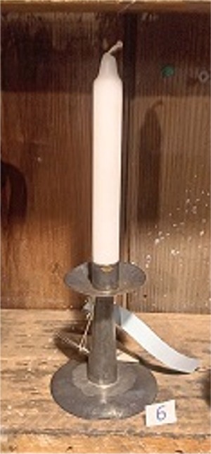 #6-18th Century single candle candelabra-3.75"D x 4.75"H, Stock- 1   Cost- $35.00